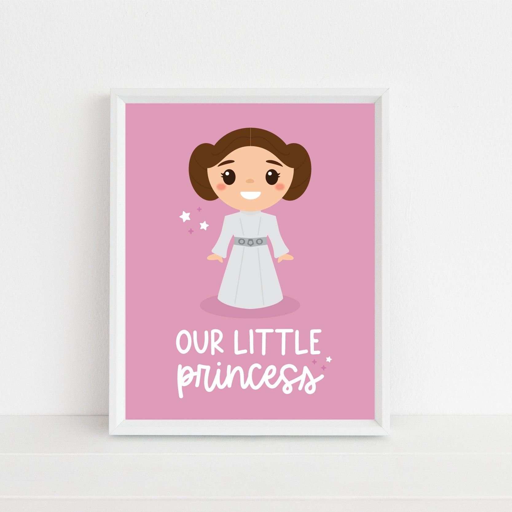 Princess Leia Art Print, Star Wars Printable