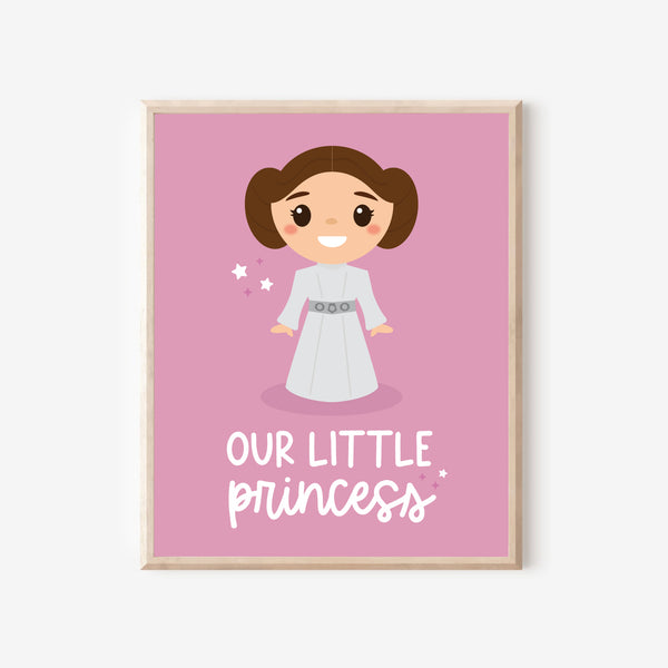 Princess Leia Art Print, Star Wars Printable
