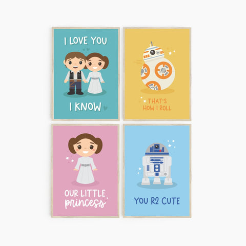 Star Wars Prints, Set of Galaxy Printable Kids