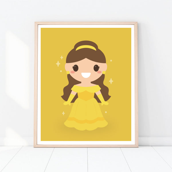 Princesses Prints, Set of Disney Princess Printable Kids