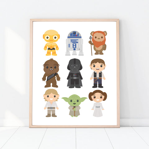 Star Wars Art Print, Printable Room Decor