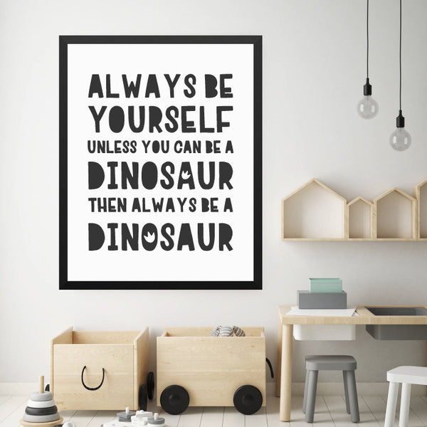 Dinosaur Art Print, Digital Printable Decor