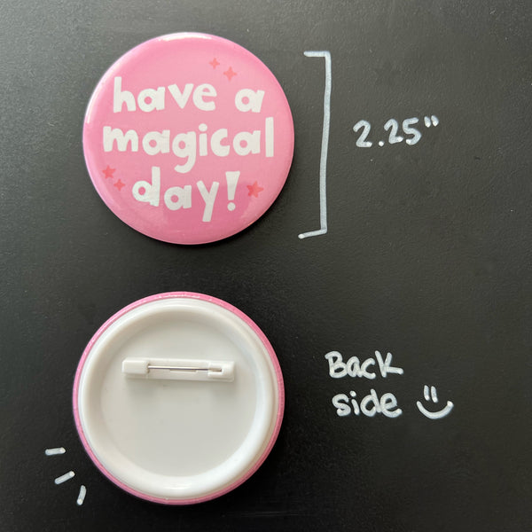 Button Pin. Pin Back Button. Positive Quotes & Doodles