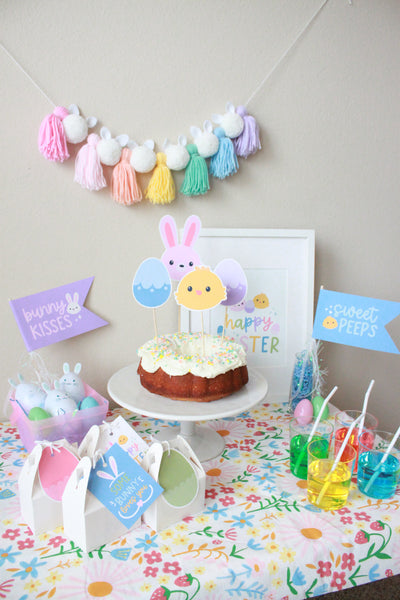 Happy Easter Printable Package, Egg Hunt Party & Room Decor