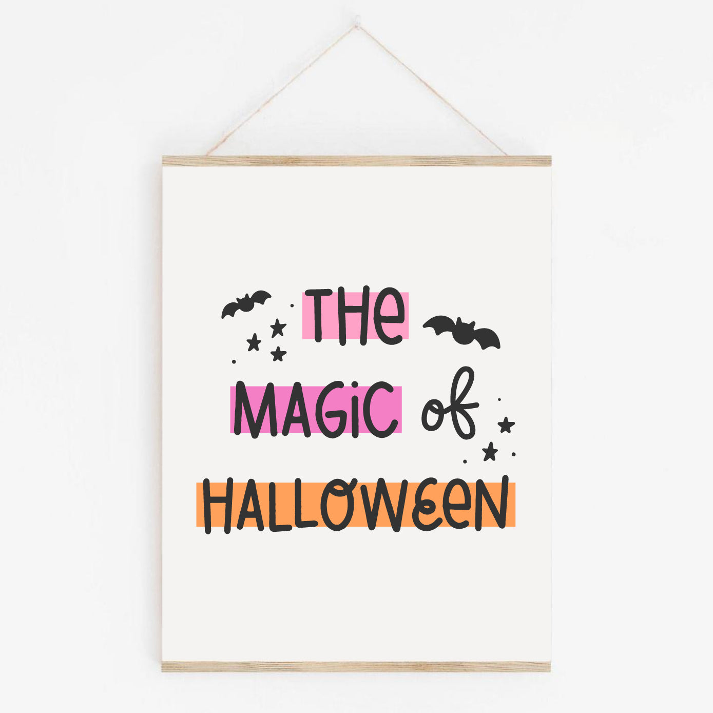The Magic of Halloween Art Print, Printable Sign