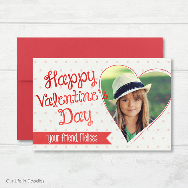 Valentines Photo Card, Valentine Picture Card