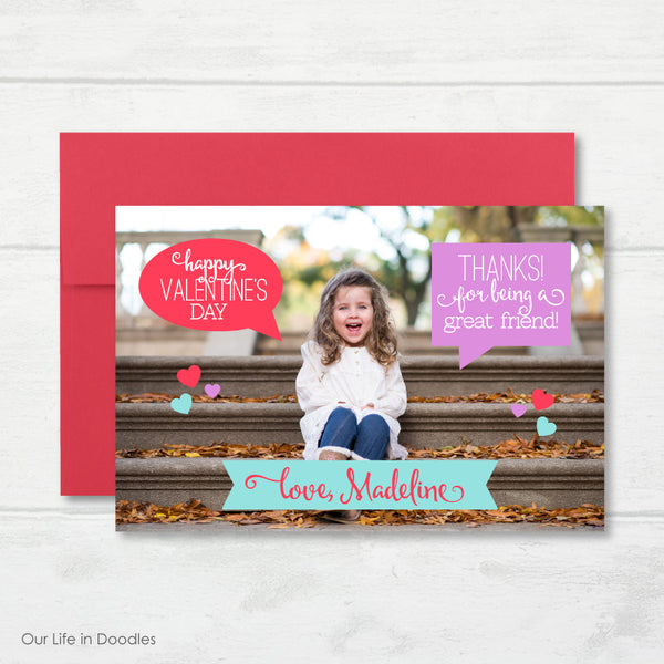 Valentines Photo Card, Valentines Picture Card