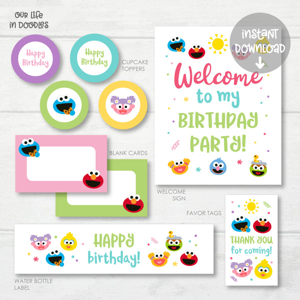 Made to Match Party Decor Items, Printable Custom Matching Items